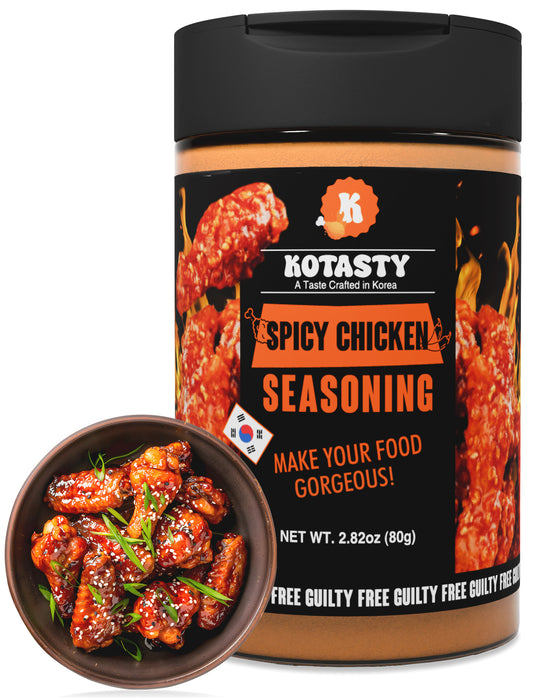 Kotasty Spicy Chicken Seasoning, Authentic South Korean Flavor, 2.82 oz